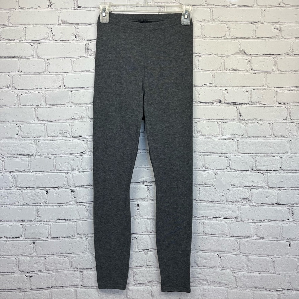 Patagonia Vintage Capilene Baselayer Pants Leggings Heathered Charcoal Gray Sz S